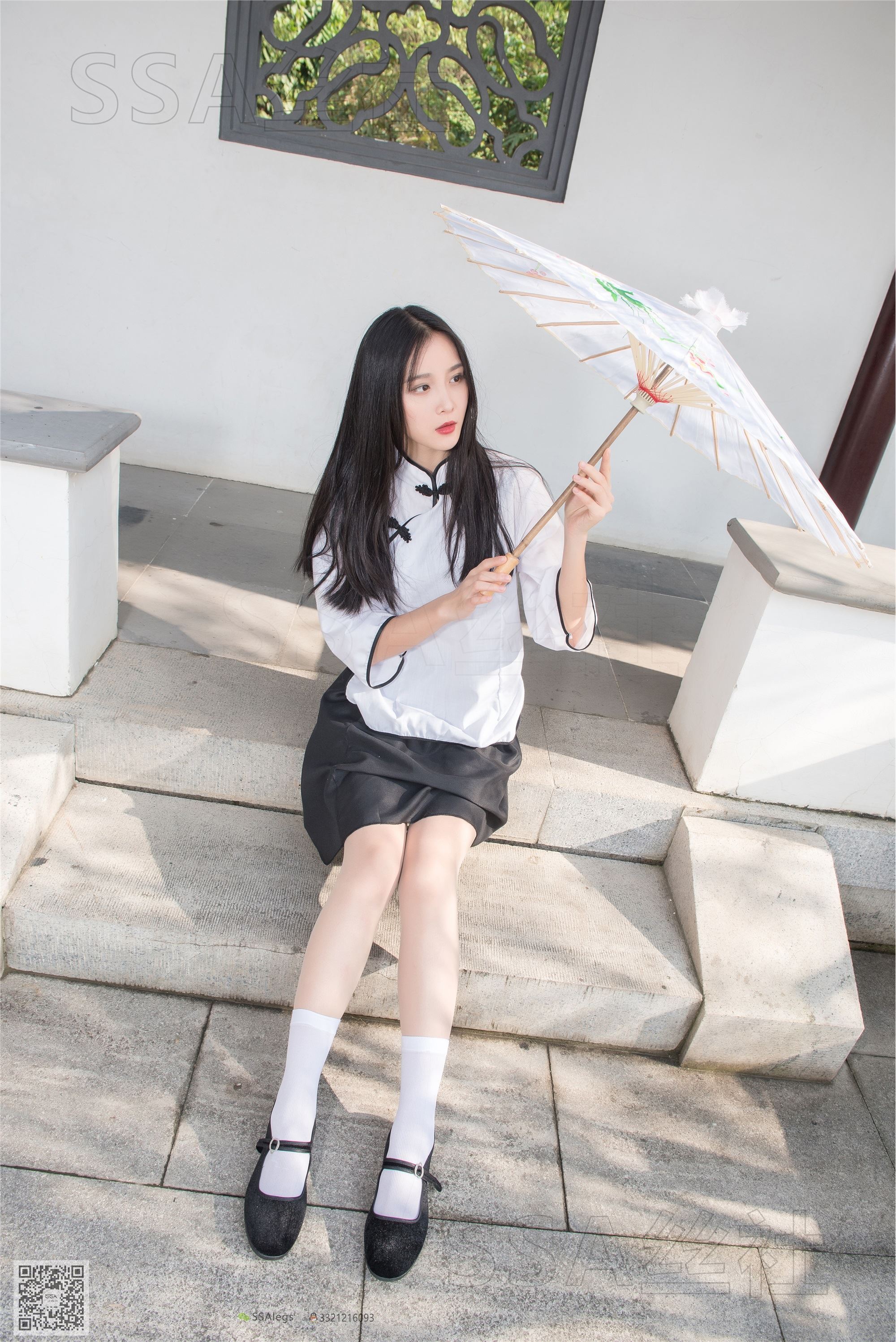 SSA丝社 超清写真 NO.068 君君 民国学妹肉丝白袜